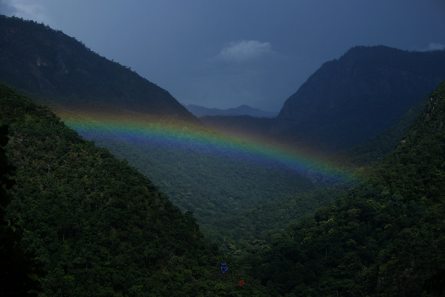 Moutain and rainbow