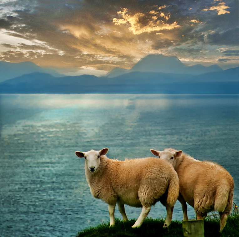 moutons de l'ile de Skye en Ecosse