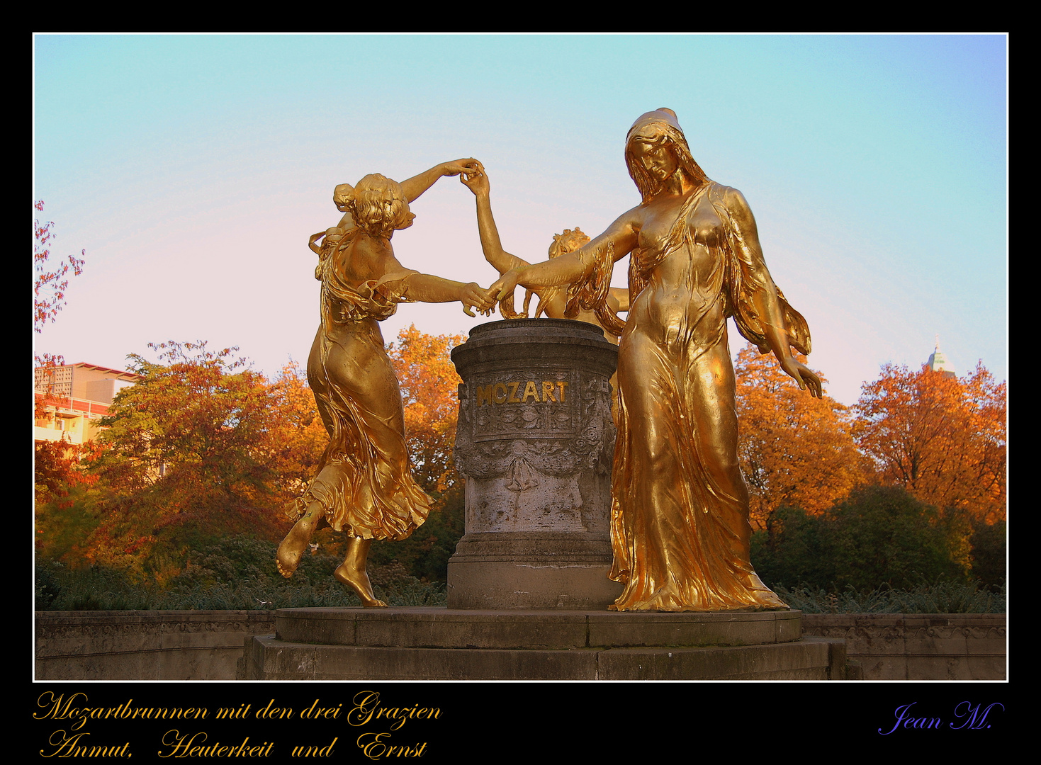 Mozartbrunnen im Dresdener Blüherpark