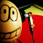 Mr. Egg likes music!