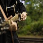 Mr. Funk plays his guitar