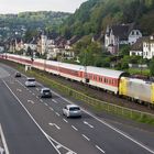 MRCEdispolok 189 915-2 / ES 64 F4 - 015 zieht einen DB Autozug bei Linz am Rhein