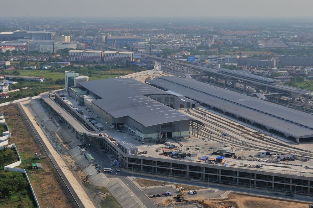 MRT Metro depot in Bang Bua Thong