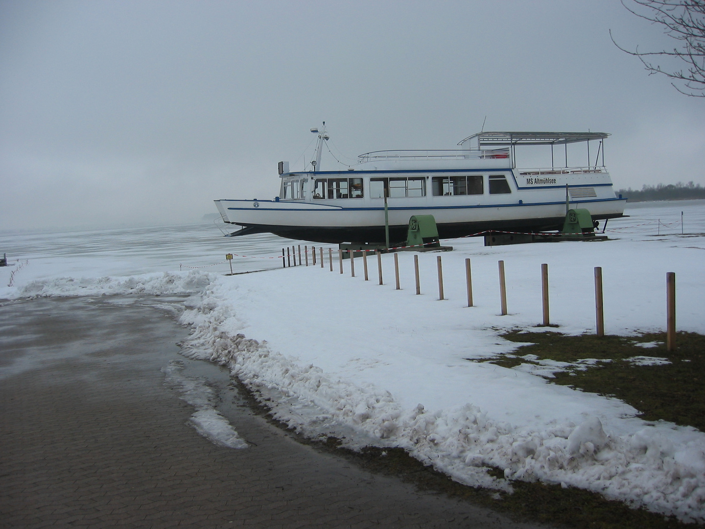 MS Altmühl im Winterschlaf