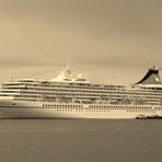 MS Artania in Sepia