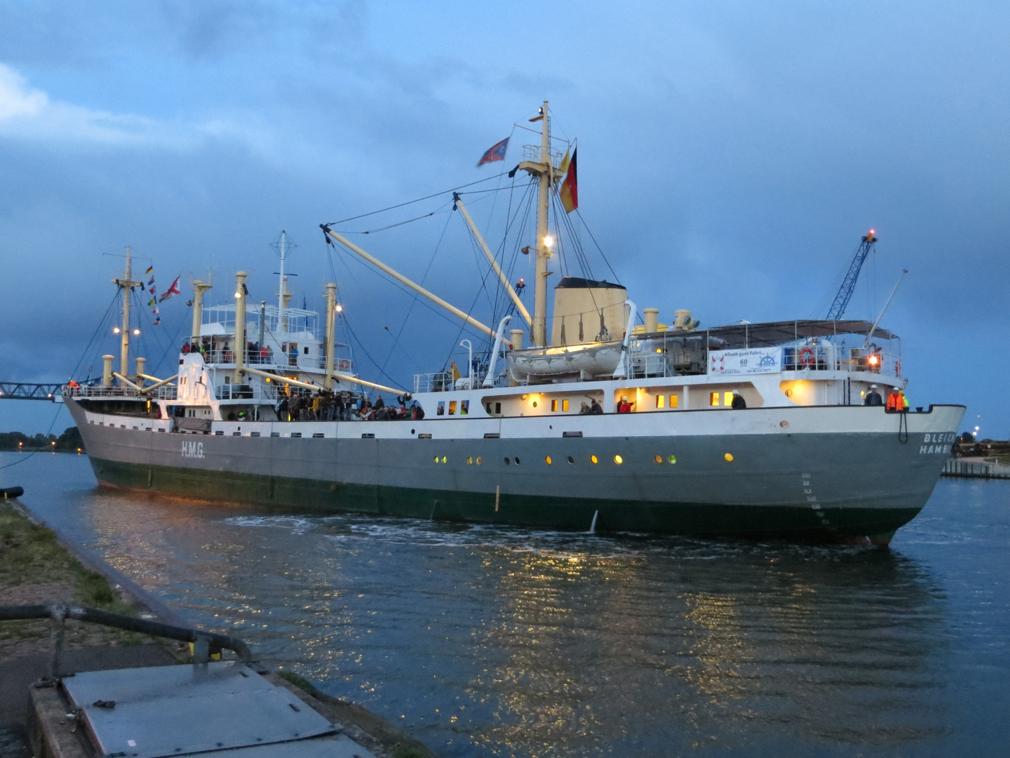 M.S. Bleichen Erstanlauf Rendsburger Kreishafen nach 60 Jahren - 25.08.2018