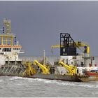 MS "Crestway" auf der Außenweser