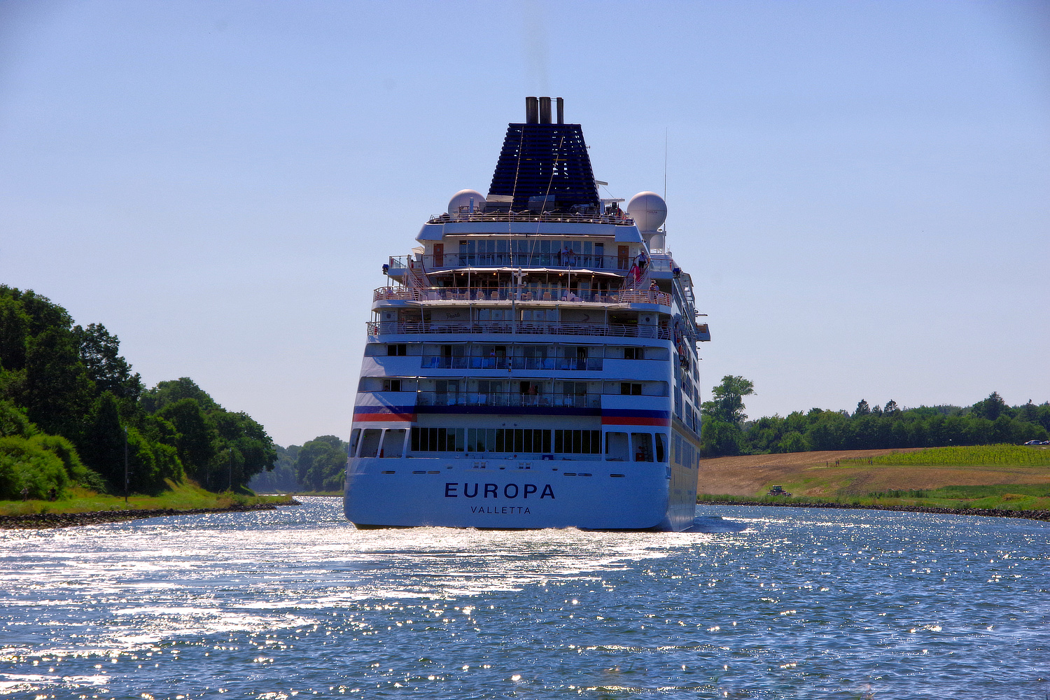 MS Europa im NOK - Rückseite