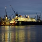 MS Europa in Hamburg during her stay at Blohm+Voss