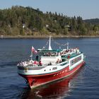 MS Gera auf der Bleilochtalsperre - dem größten Stausee Deutschlands