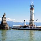 MS Hohentwiel Einfahrt Lindau Hafen Bodensee 2010