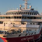 MS KONG HARALD im Hafen von Trondheim