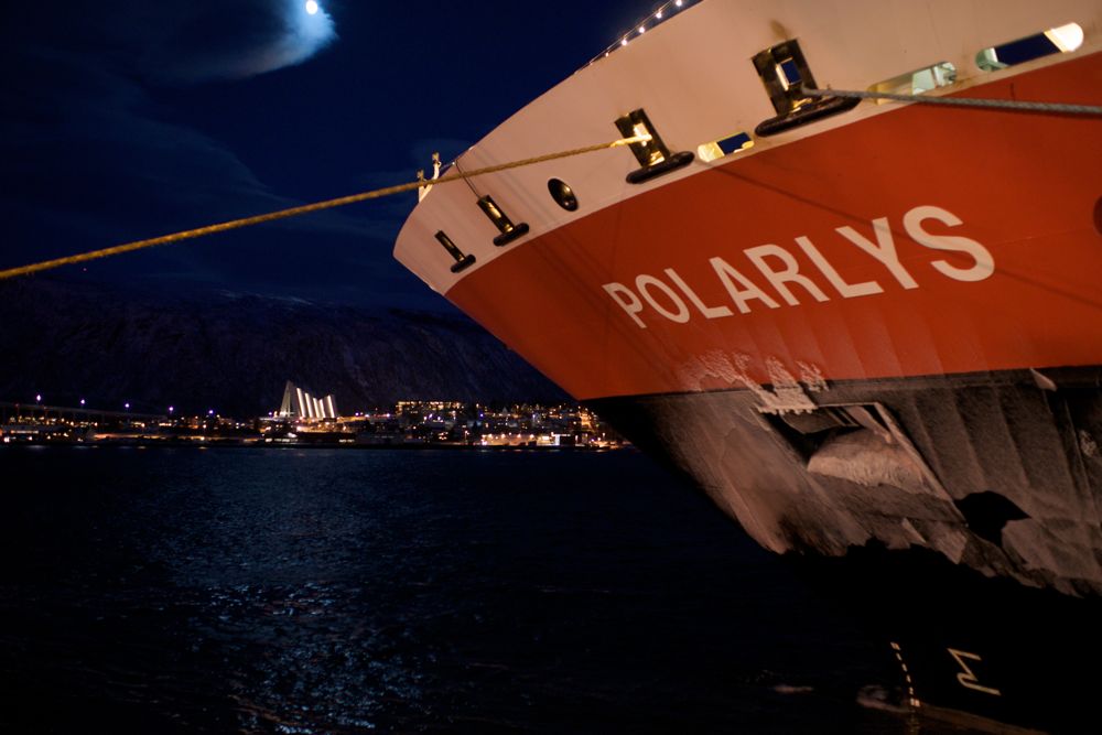 MS Polarlys am 28.12.2009 in Tromsø