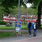 MS Viktoria auf der alten Hauptspree (heute Seitenarm der begradigten Spree) in Köpenick