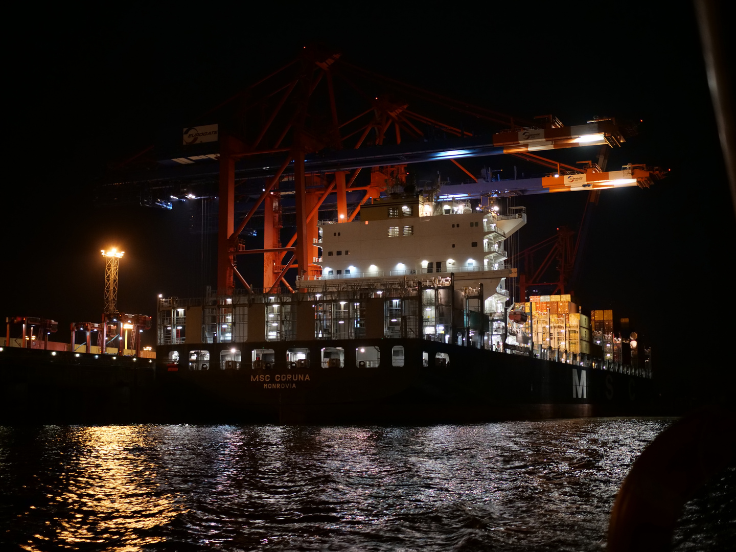 ~ MSC Coruna @ Night ~