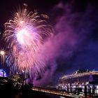 MSC Grandiosa - Das Tauf Feuerwerk