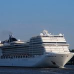 MSC Magnifica auf dem Weg nach Hamburg