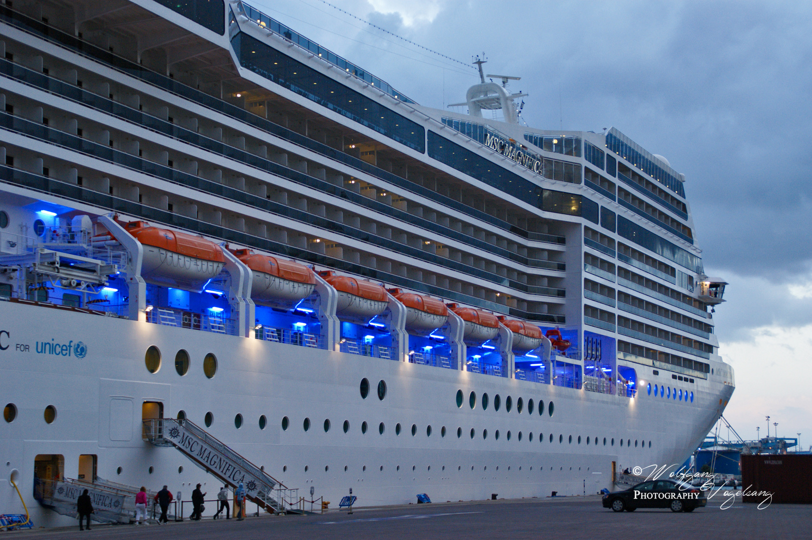 MSC Magnifica im Hafen von Haifa