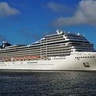 MSC Magnifica in Warnemünde im August