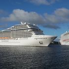 MSC Magnifica trifft nicht die Norwegian Getaway....