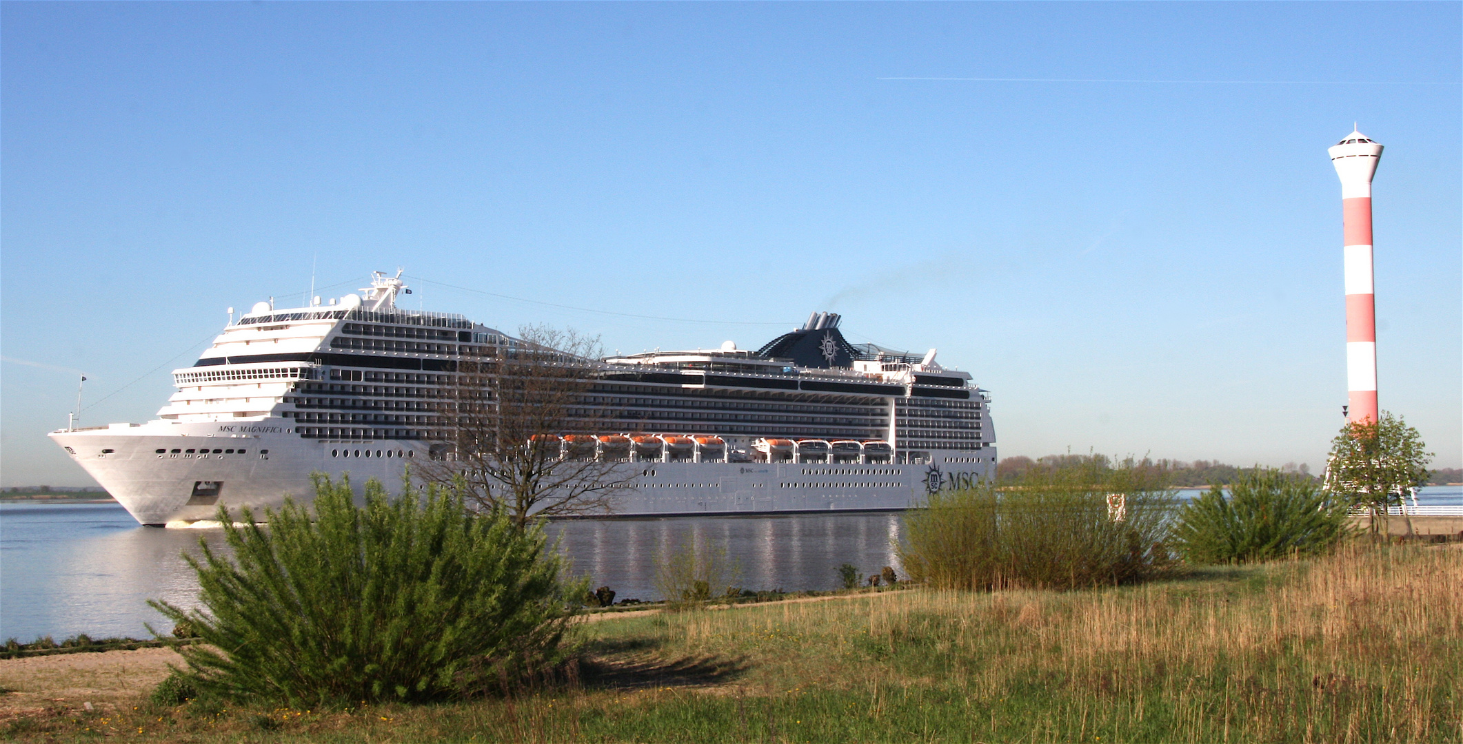 MSC Magnifica vor Blankenese