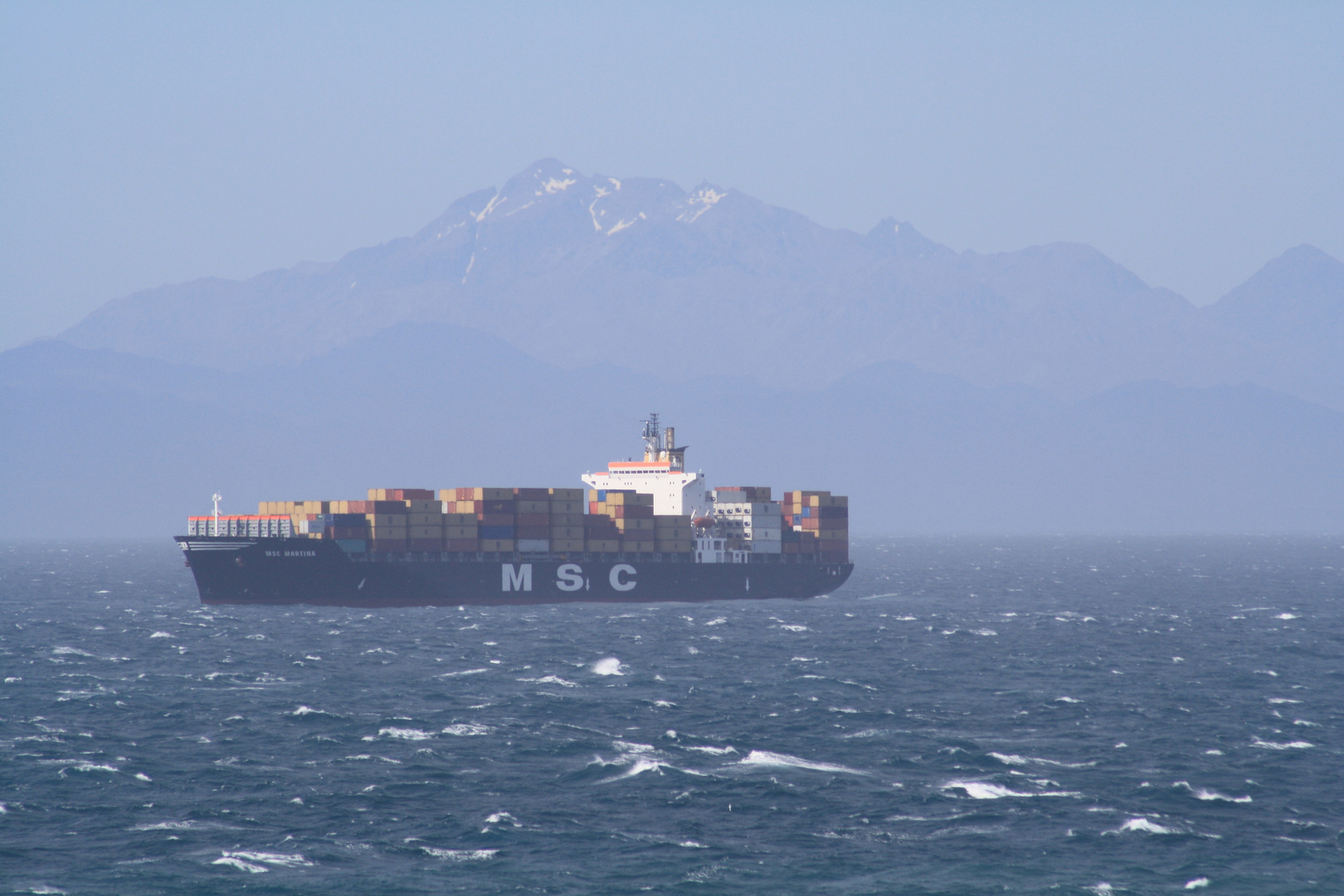 MSC Martina in der Cook-Strait