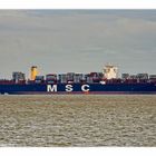 MSC OSCAR erstmals in Wilhelmshaven