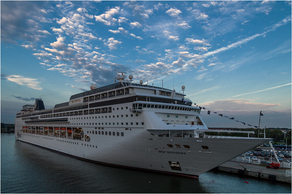 MSC Sinfonia am nächsten Morgen