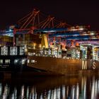 MSC VANDYA @ night in Waltershoferhafen