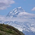 Mt. Cook im Dunst