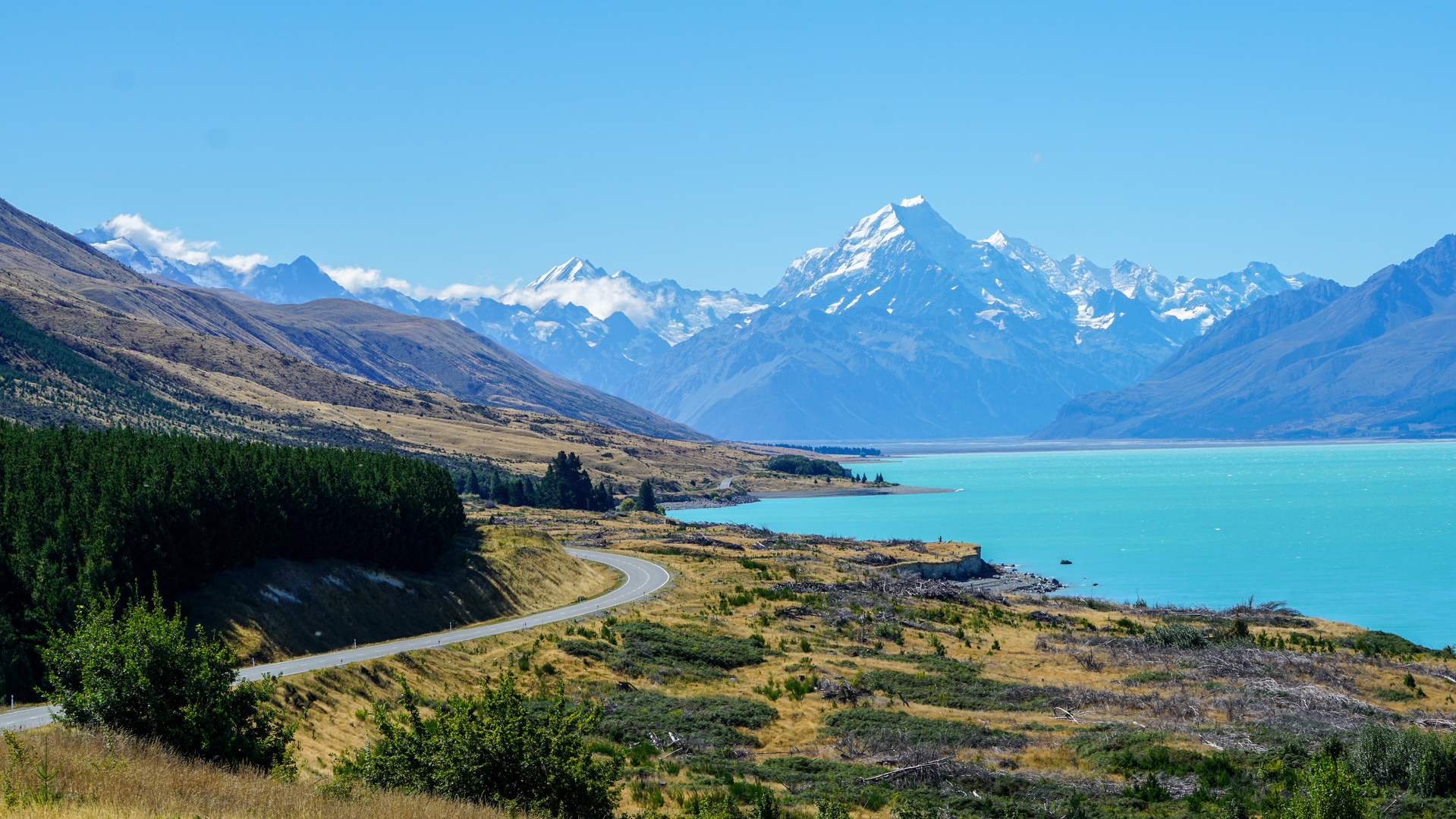 Mt. Cook mit Lake Pukaki