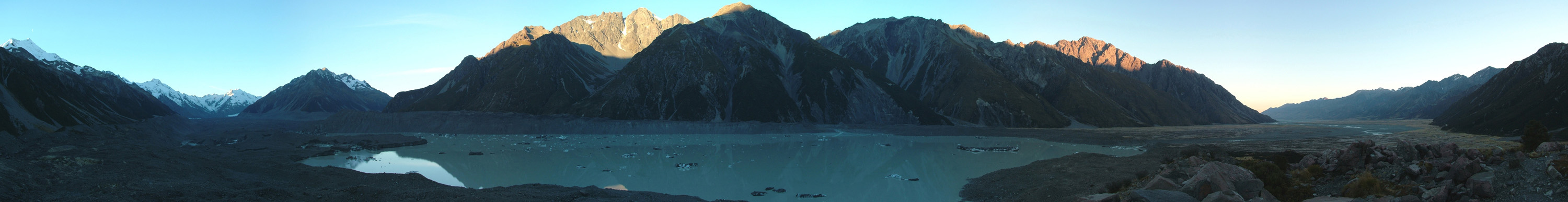 Mt. Cook & Tasman Gletscher