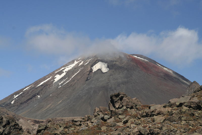 Mt. Doom in clouds...