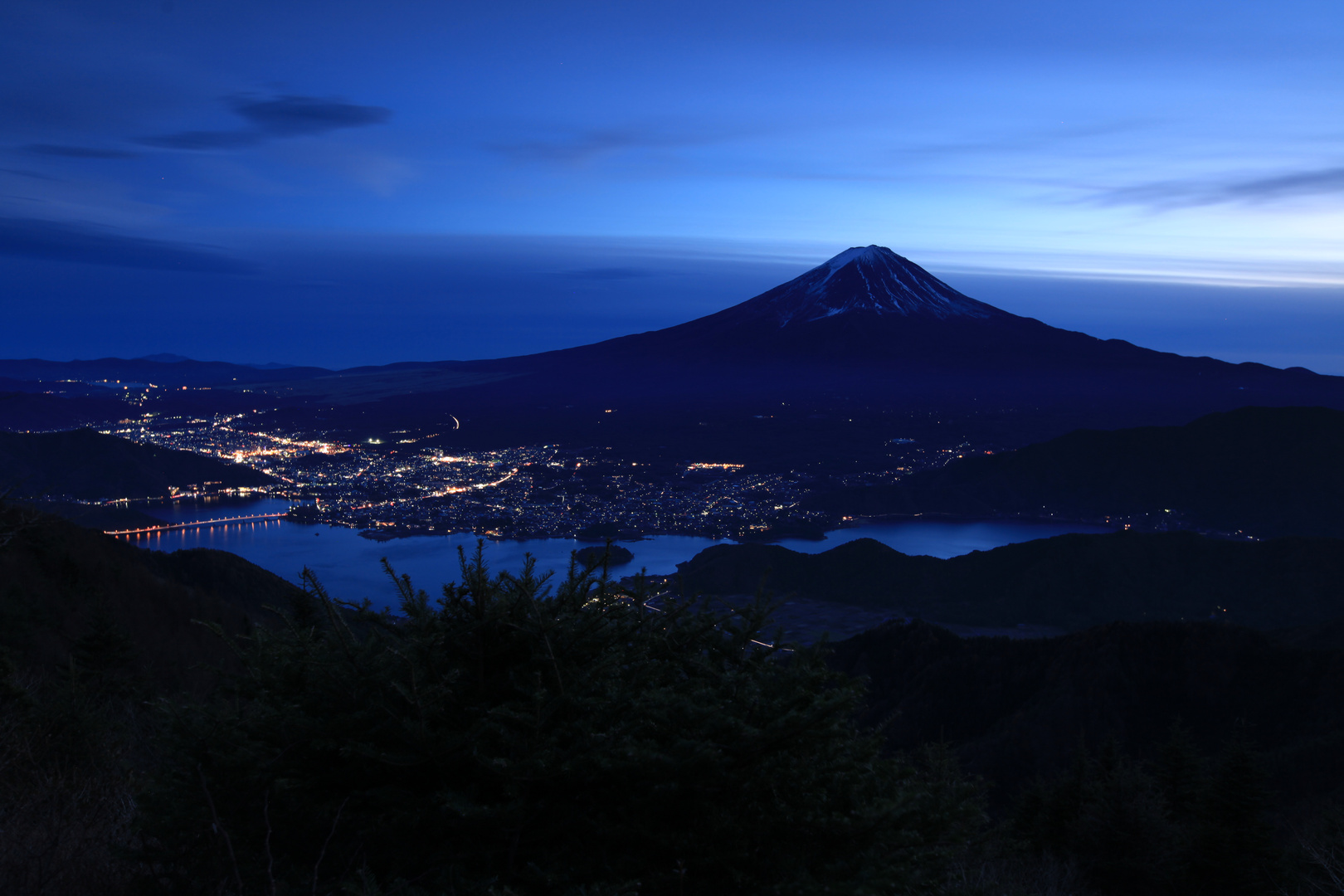 Mt. Fuji at Dusk