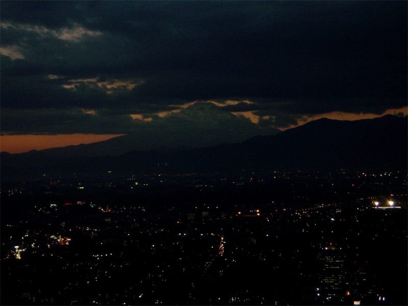 mt. fuji at night