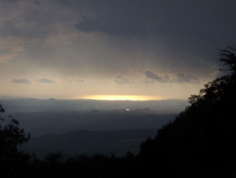 mt palomar sunset