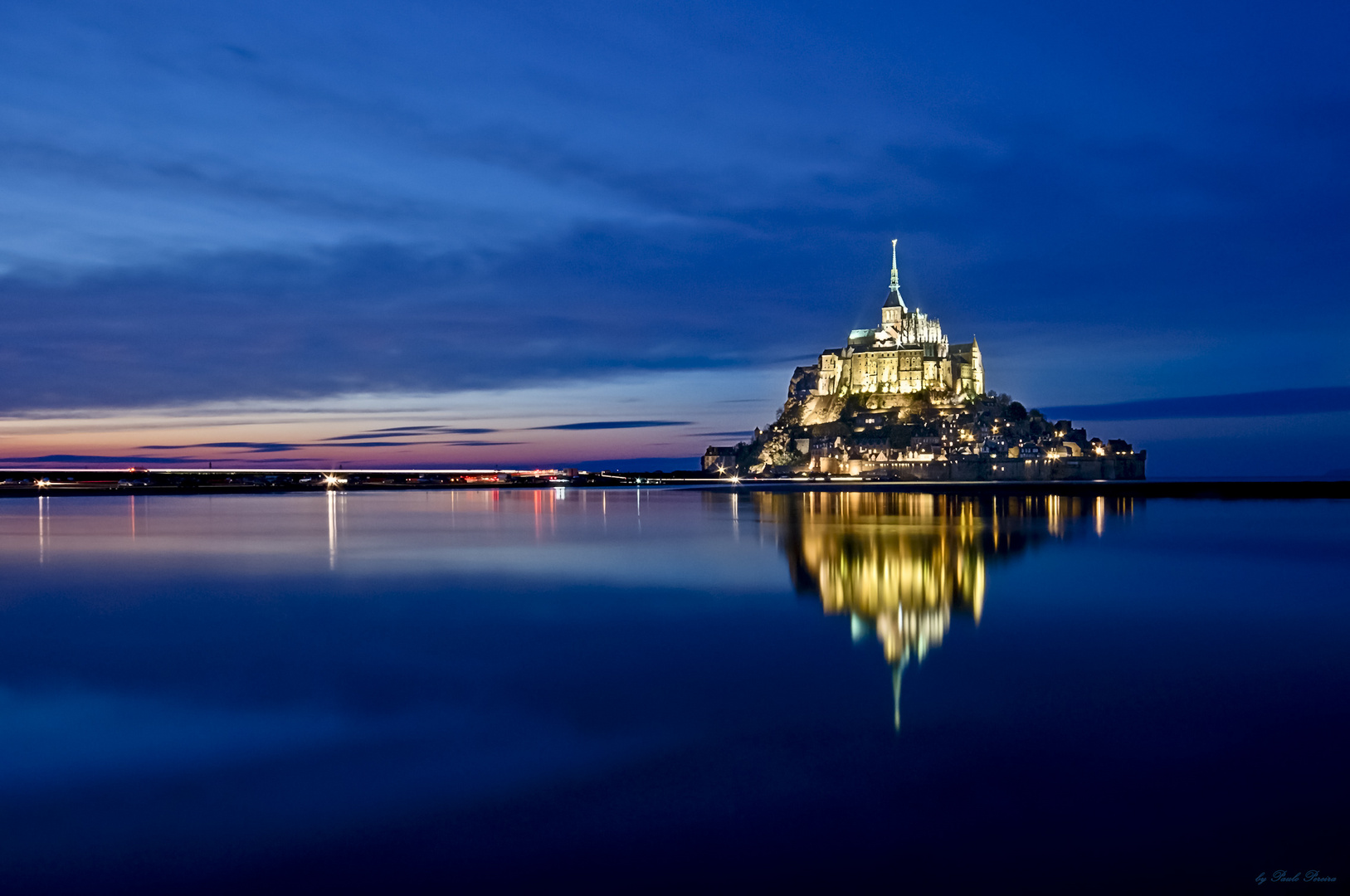 Mt St Michel blue hour