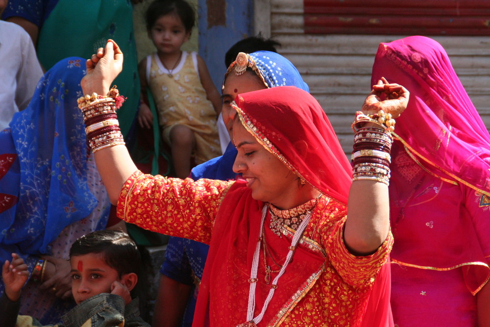 MTF 20Fotos Strassenhochzeit 3 in Rajasthan,eine Tänzerin