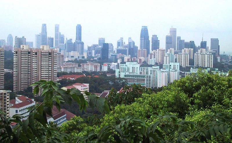 Mt.Faber-Singapur skyline