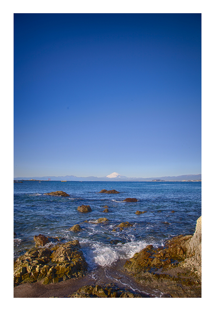 MT.Fuji seen in the sea over-1