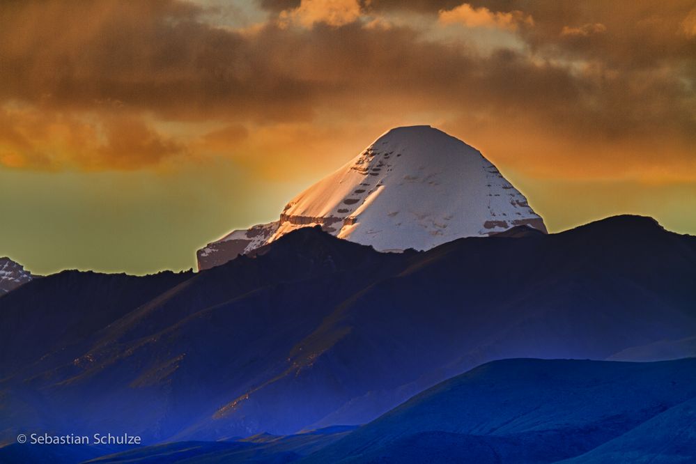 Mt'Kailash bei Sonnenuntergang