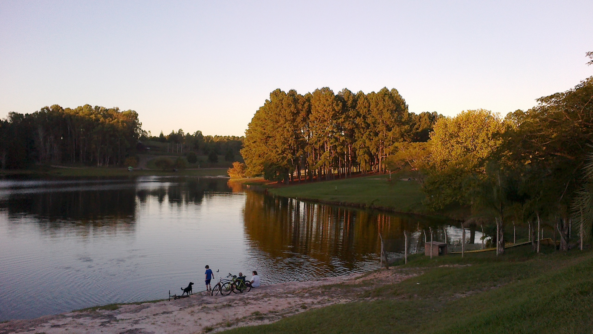 Mucha calma al atardecer