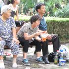 Müde Besucher im Shanghai Zoo