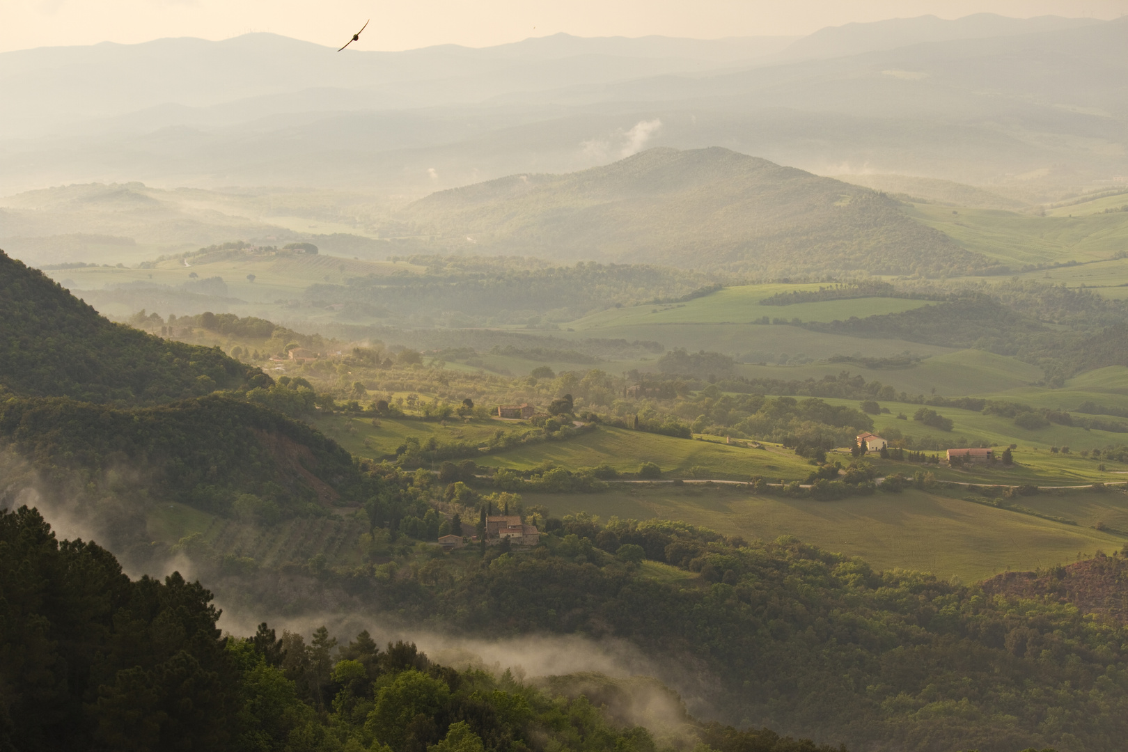 Müde Landschaft in Toscane
