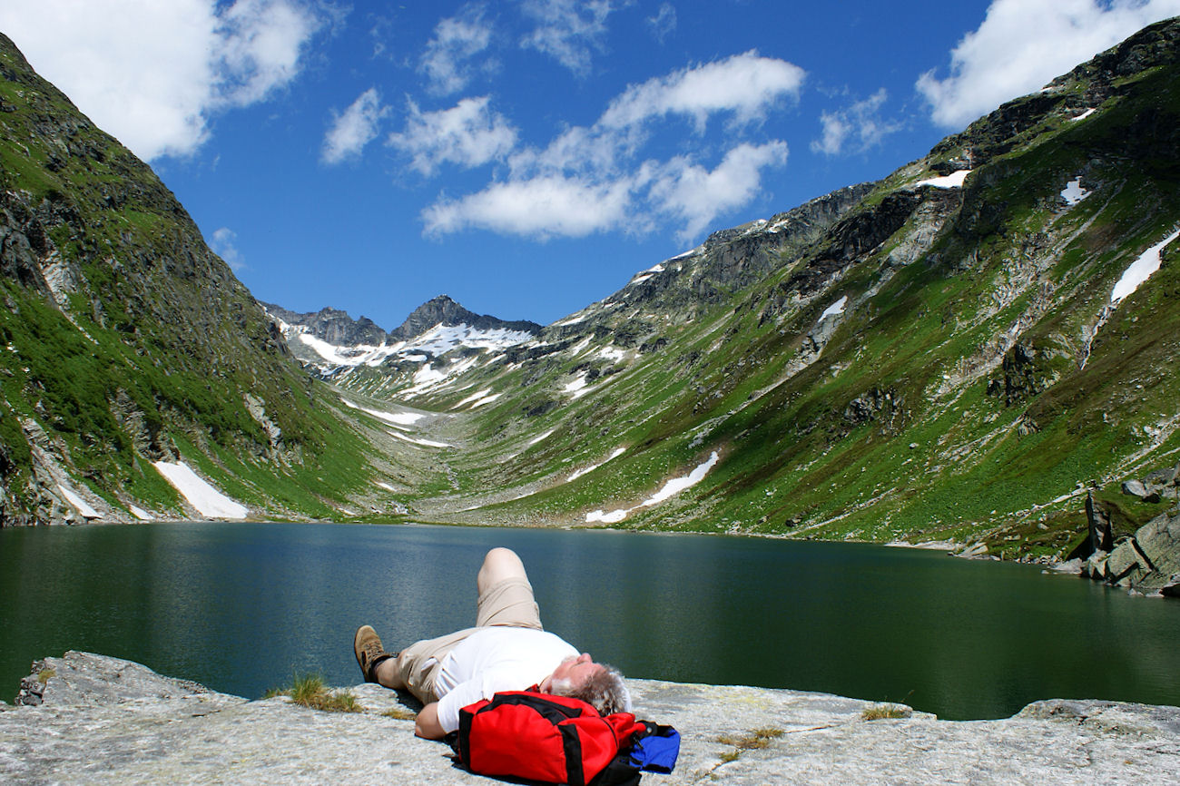 Müder Wanderer