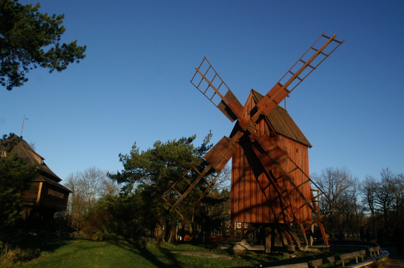 Mühle auf Skansen (Stockholm)