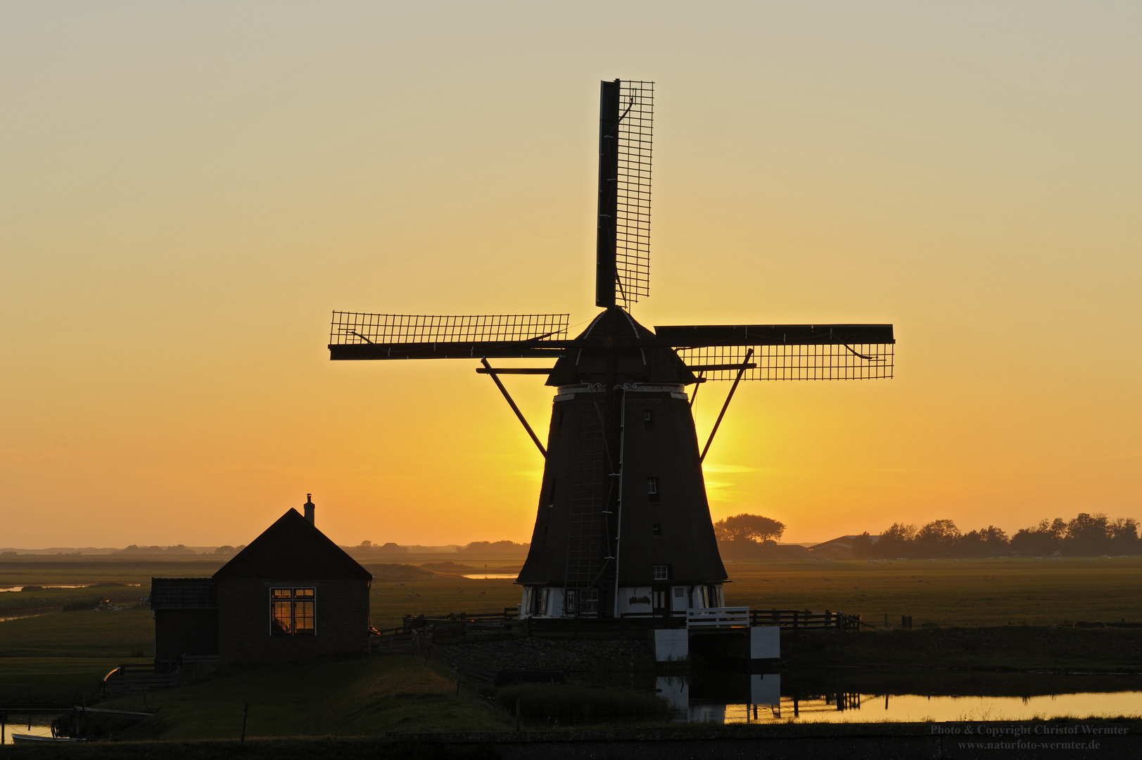 Mühle bei Sonnenuntergang (NL)
