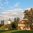 Mühle Burgrain im goldenen Morgenlicht