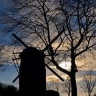 Mühle im Abendlicht