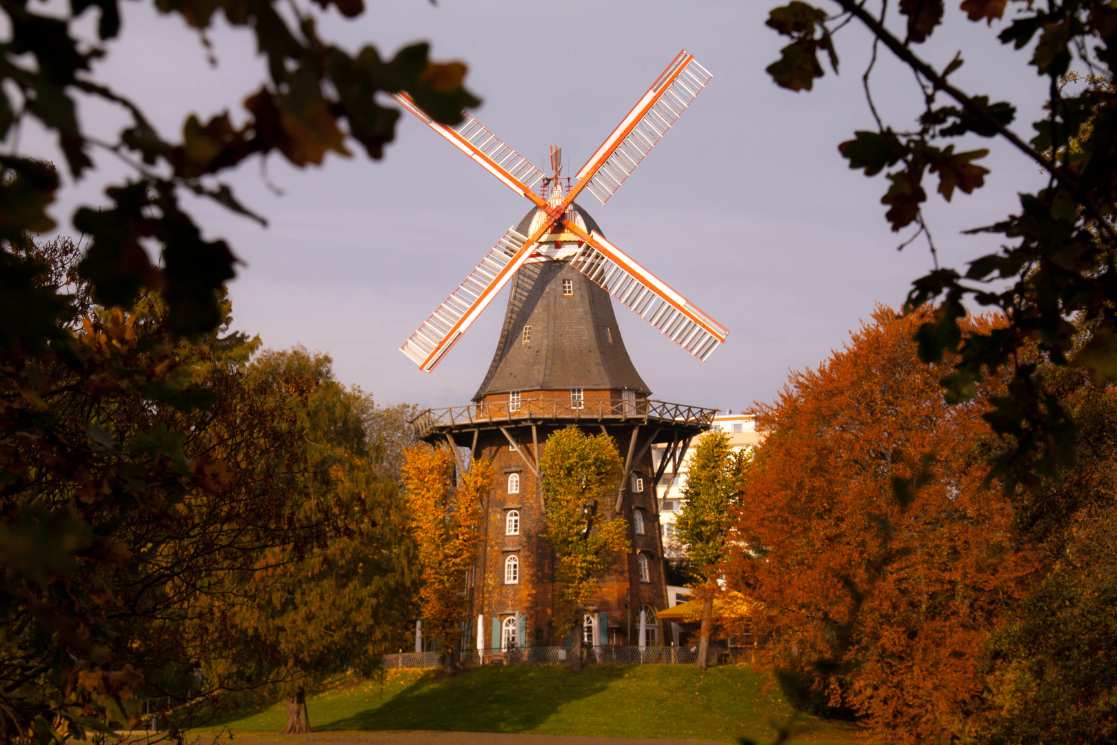 Mühle im Herbstlicht